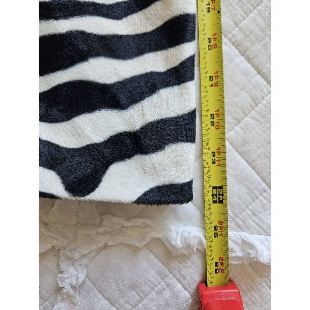Vtg Focus 2000 By Charles Glueck Zebra B&W Tiger  Velvety Cropped Jacket 8 - Picture 13 of 14